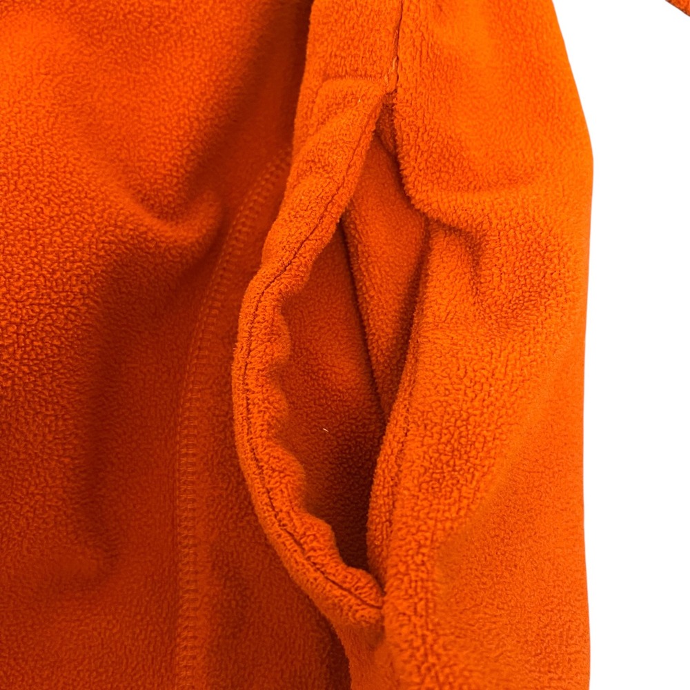 Old Navy Orange Fleece Quarter Zip‎ Pullover Sweatshirt Mens Large Retro - Picture 7 of 8